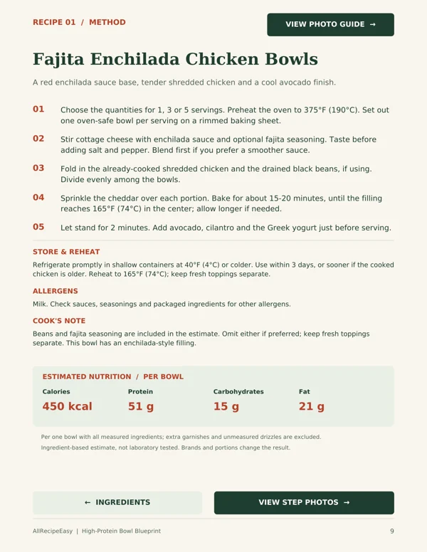 High-Protein Bowl Blueprint: Cooking instructions (page 9)