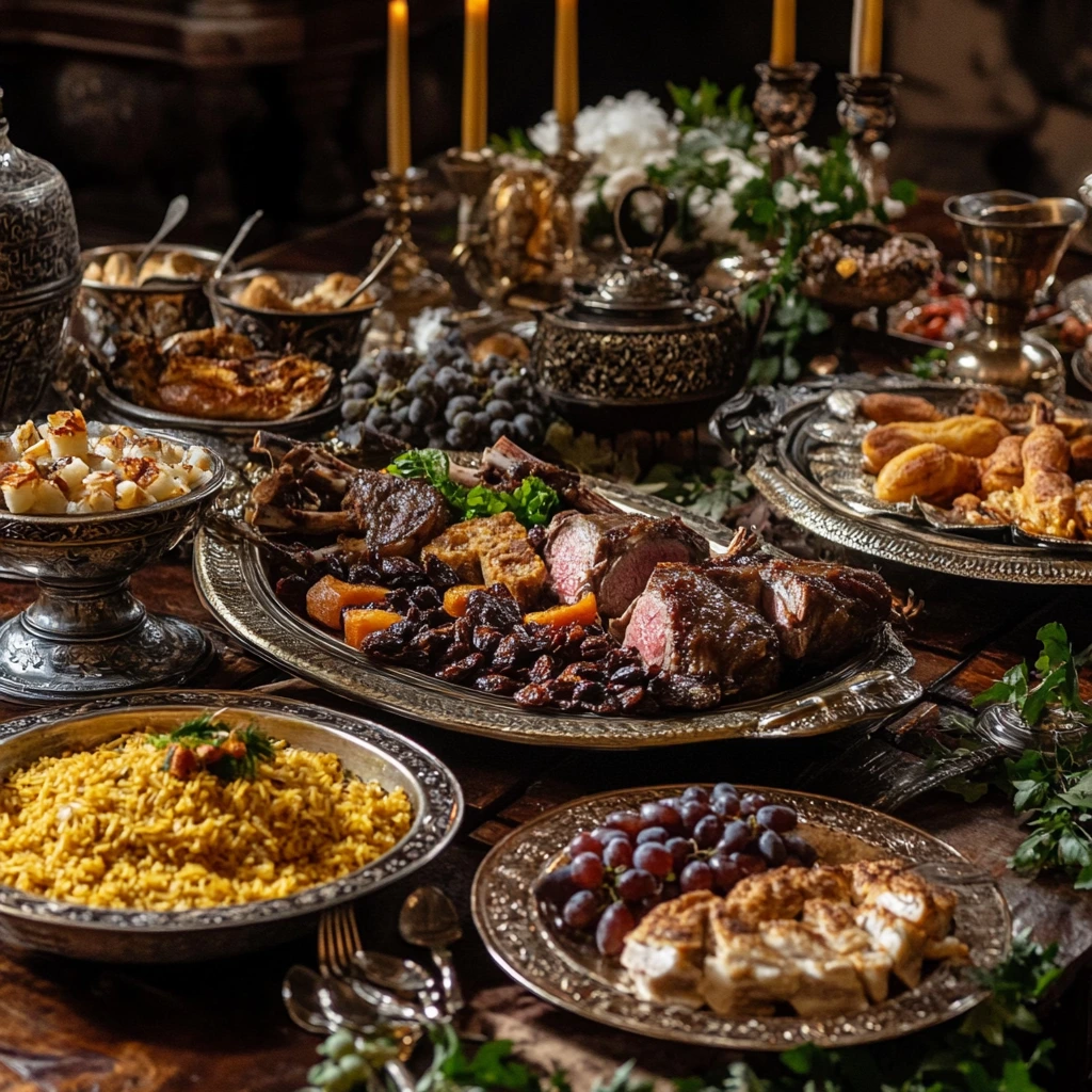 Festive dishes from recipes of the Byzantine Empire